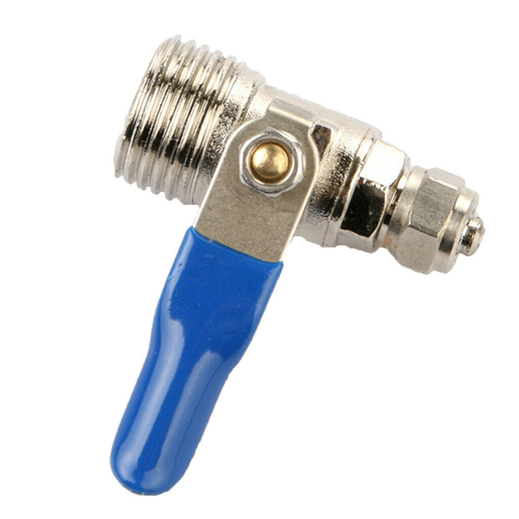 Zinc Alloy Ball Valve For Water Oil Non-corrosive Liquid as described Blue