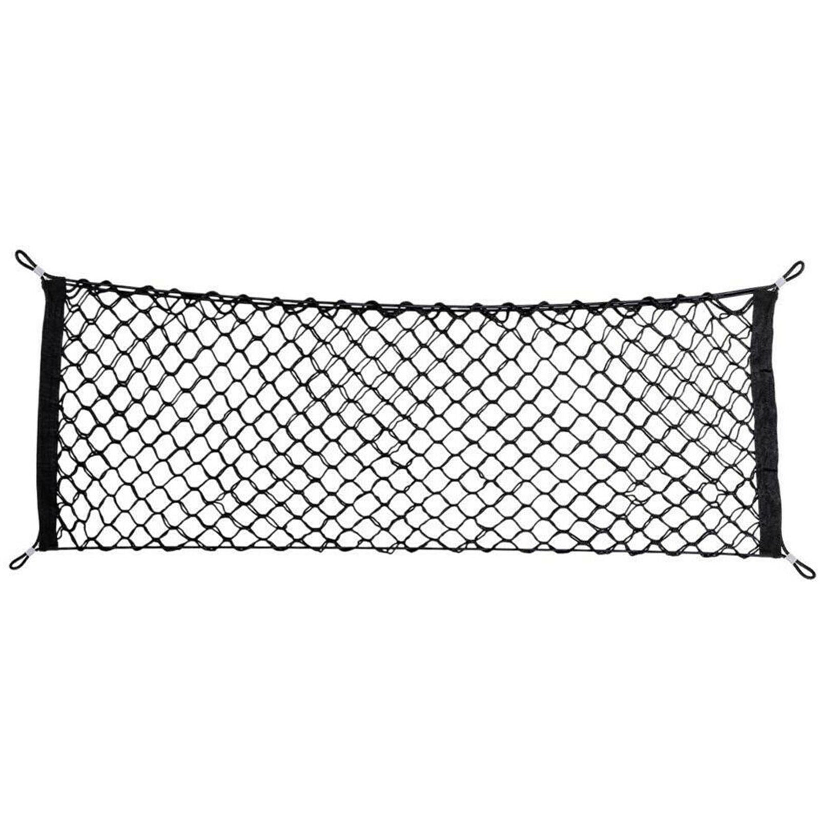 1x Car Interior Trunk Rear Cargo Organizer Storage Net Elastic Accessories Nylon