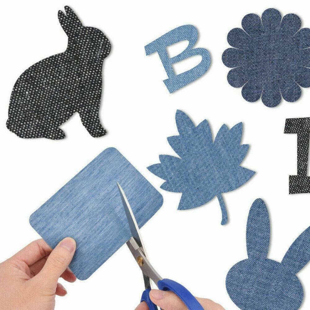 20pcs Iron On Patches Denim Patches DIY Stickers Sewing for Clothes Jeans Repair
