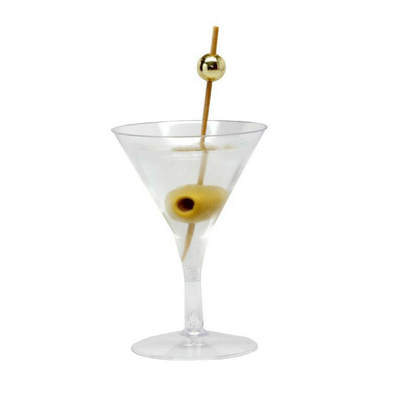 6Pcs Plastic beverage Transparent Goblet Cup Wine Cocktail Disposable Party Pb