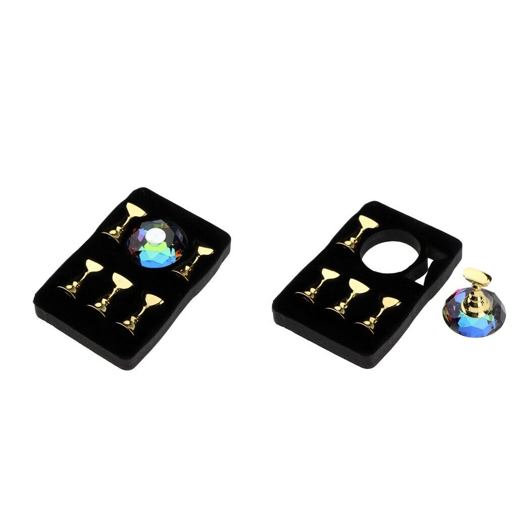 10-Pack Nail Tip Holder Stand Nail Art Display Stand DIY for DIY Practice