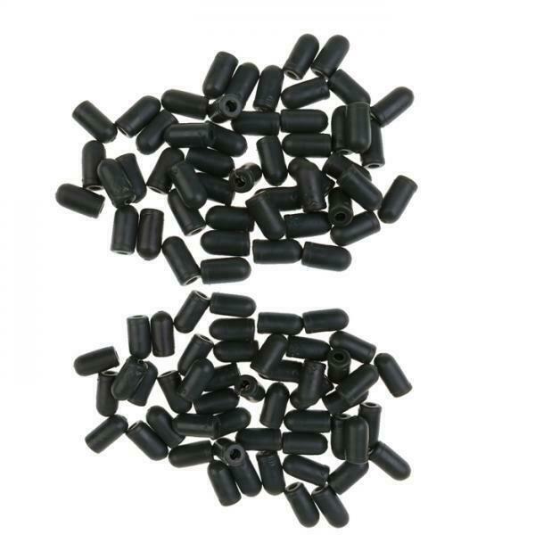 100Pcs Soft Rubber Fishing Buffer Shock Beads Knot Protector Fishing Tackle