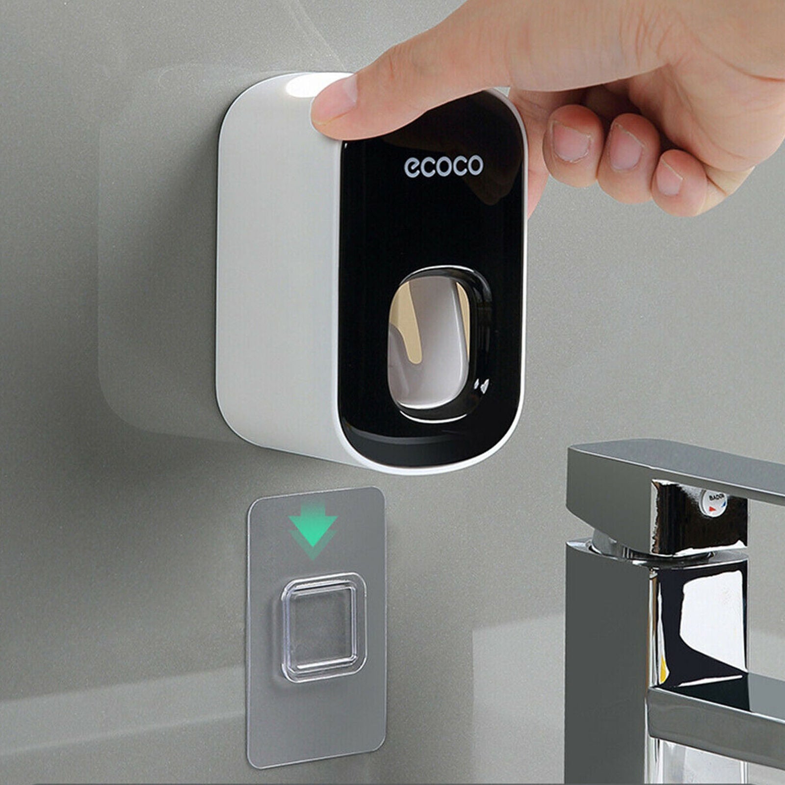 Automatic Toothpaste Dispenser Wall Mounted Holder Squeezer Bathroom Toilet Home