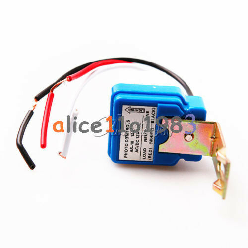 AS-10 Auto On Off Street Light Switch Photo Control Sensor DC AC 12V 10A 50-60Hz