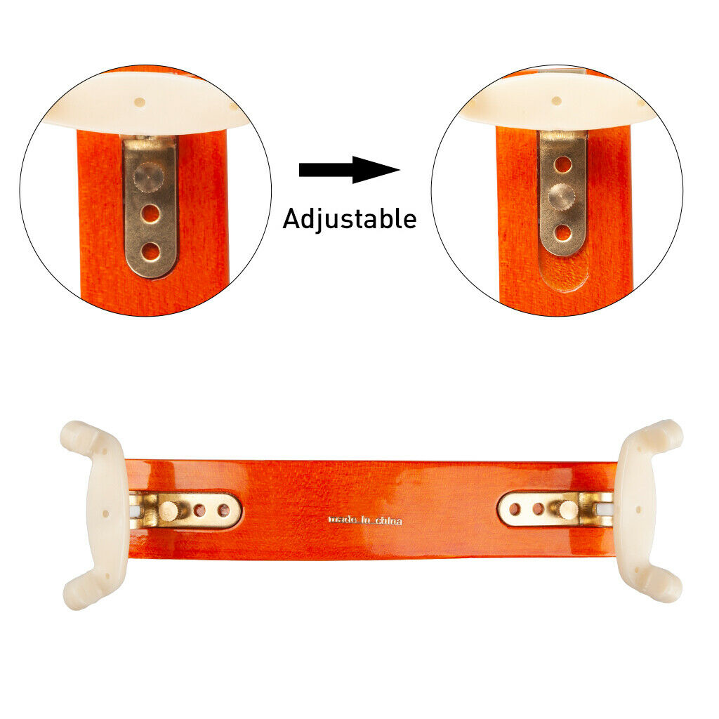 Professional Maple Wooden Adjustable Violin Rest Holder for 3/4 4/4 Violins