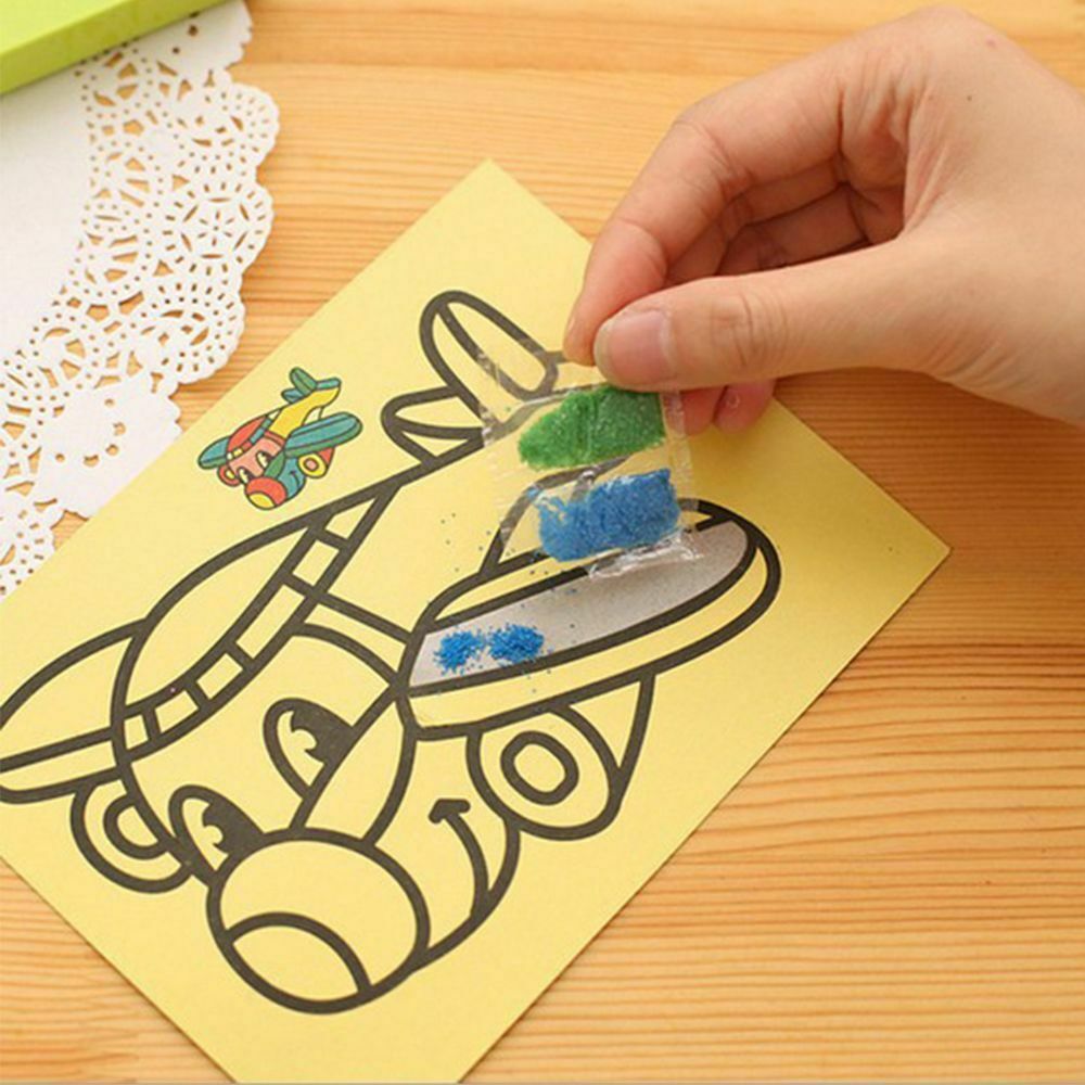 Toys Cartoon Sand Painting DIY Handmade Graffiti Handmade Materials Make