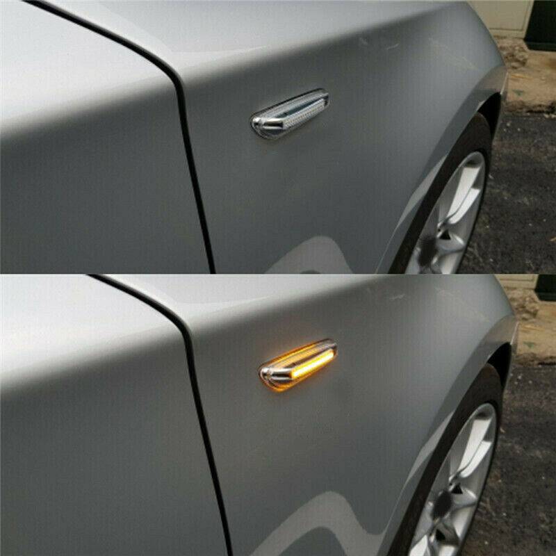 2Pc Dynamic LED Side Marker Indicator Turn Signal Lamp Fit For BMW X1 E84 X3 E83