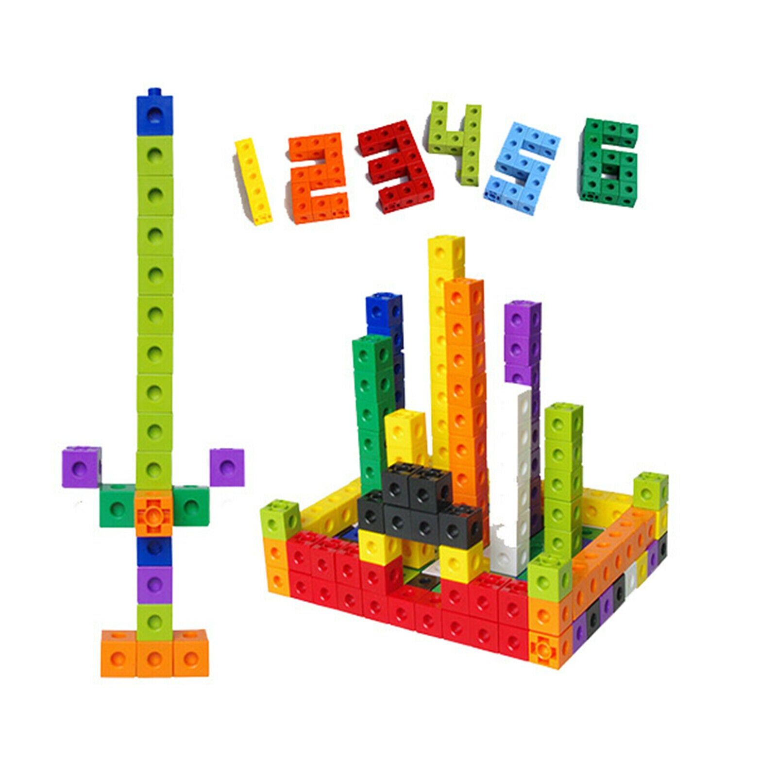 MathLink Counting Cubes Early Education 100pc 2cm x 2cm x 2cm cubes 10colors