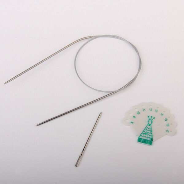 11 Stainles Steel 43cm Circular Knitting Needle 1.5-5mm