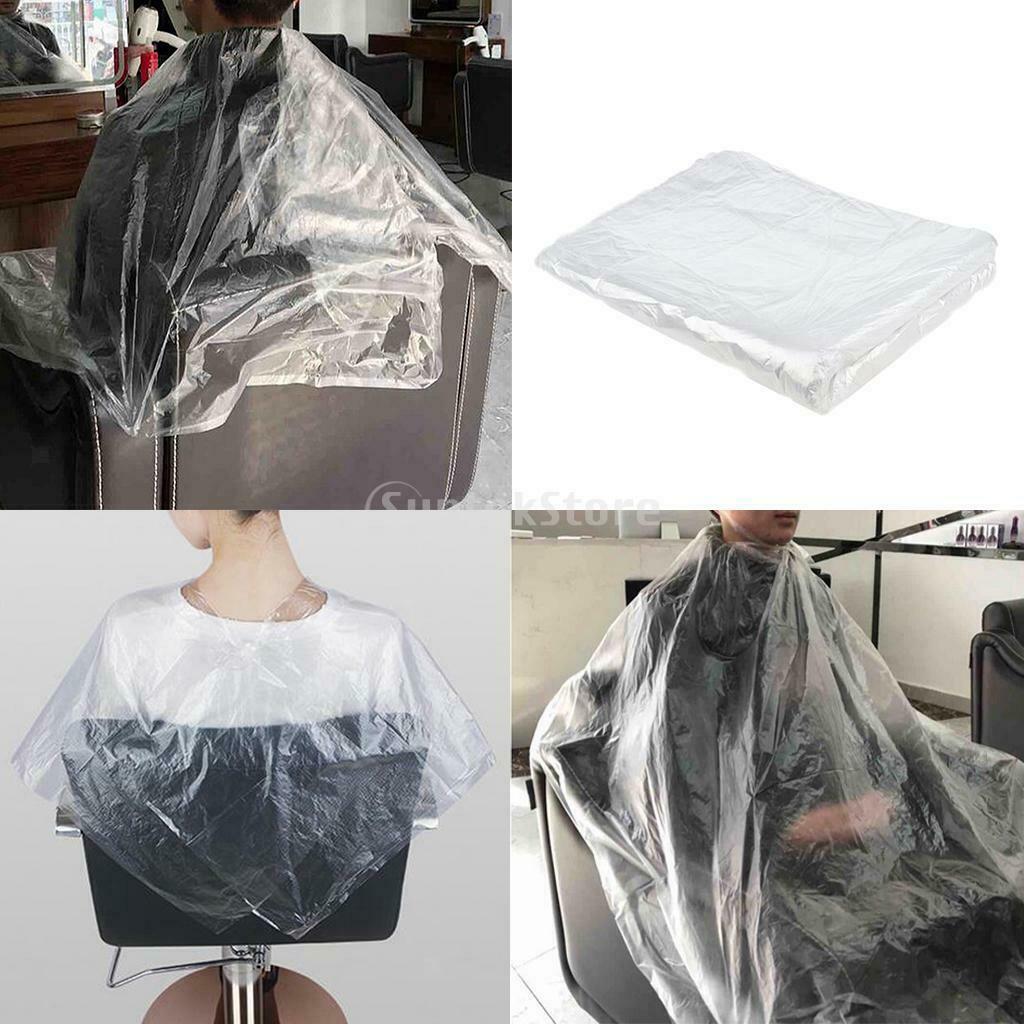 50x Disposable Hair Cutting Cape Gown Hair Cut Stylist Barber Shop Capes