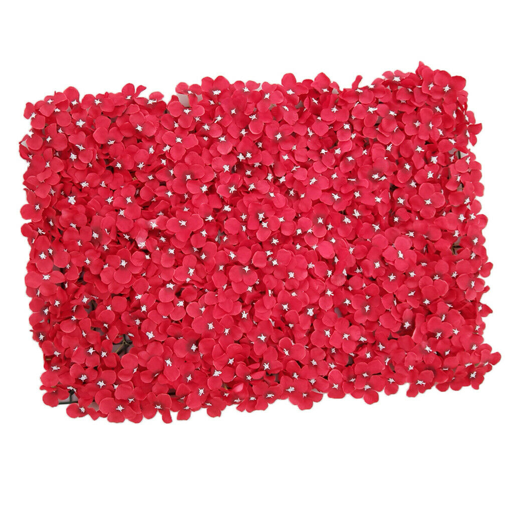1 Piece Artificial Flower Wall Panels Wedding Venue Decor  Red