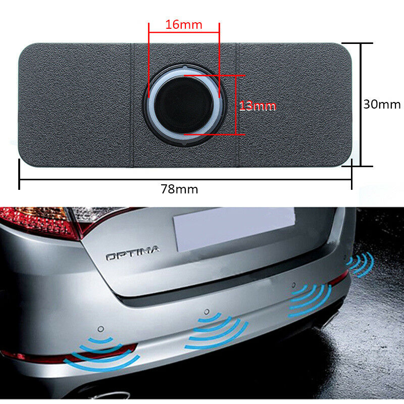 12V Car Video Parking Sensor Reverse Backup Radar LED Display Monitor 8 Sensors