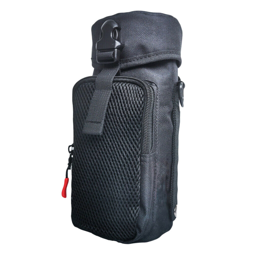 Molle Water Bottle Bag Camping Pouch Holder Drawstring Protector Sleeve