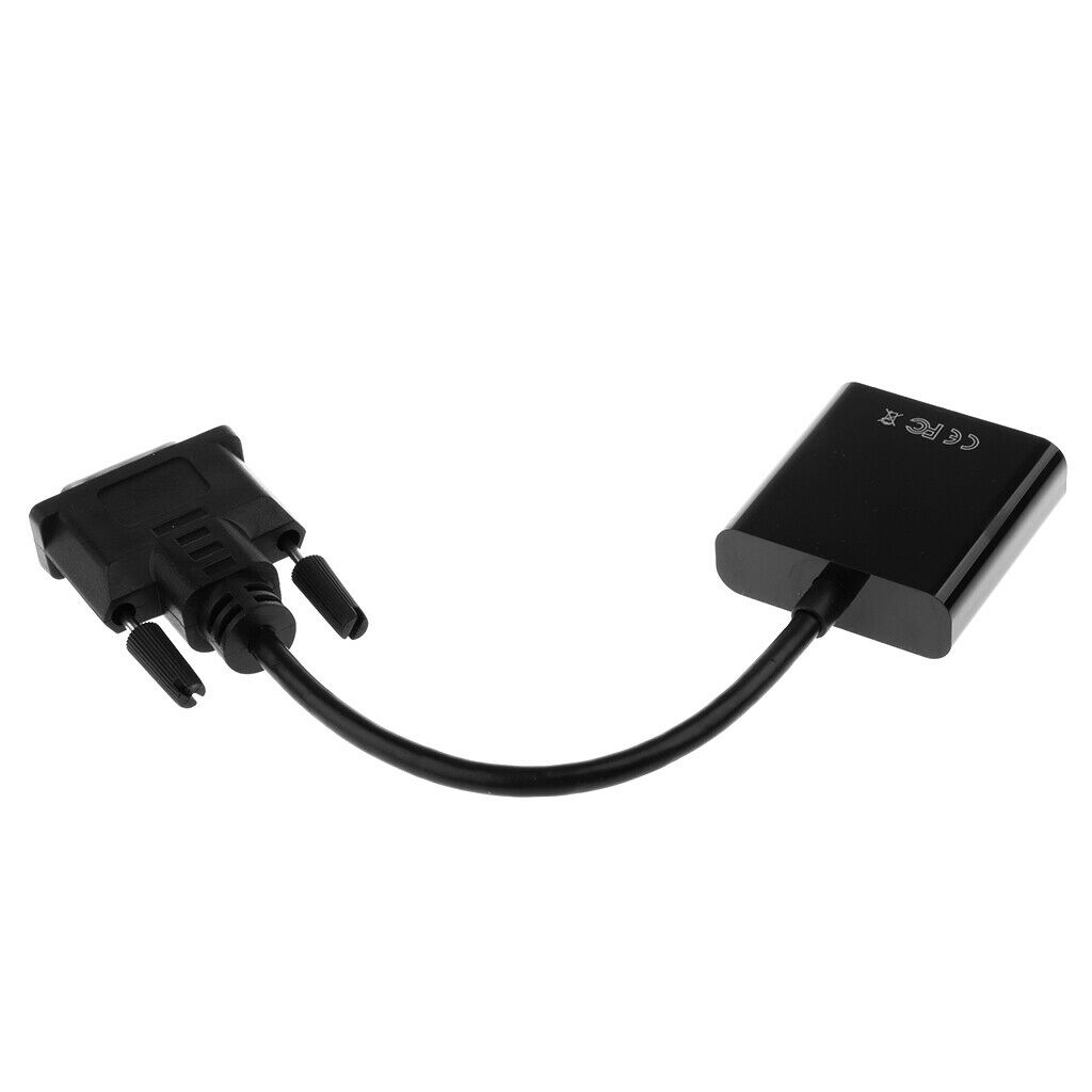 DVI To VGA Adapter Cable High-resolution DVI D 24 + 1  To VGA Socket