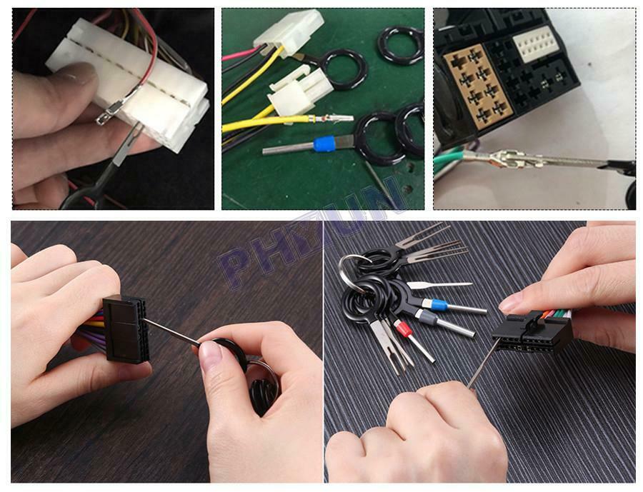 44x Car Wire Terminal Removal Tool Kit Wiring Connector Pin Extractor Puller Set