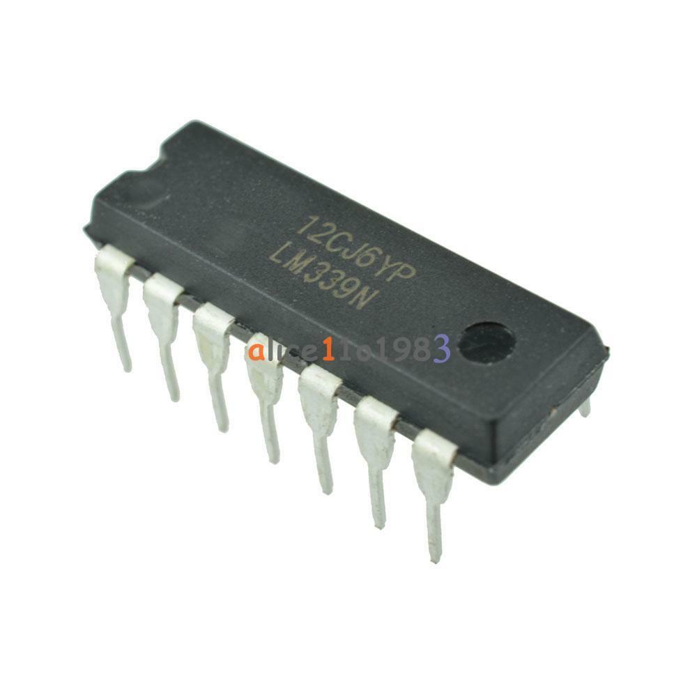 20pcs IC LM339 LM339N DIP-14 LOW POWER Quad Voltage Comparator