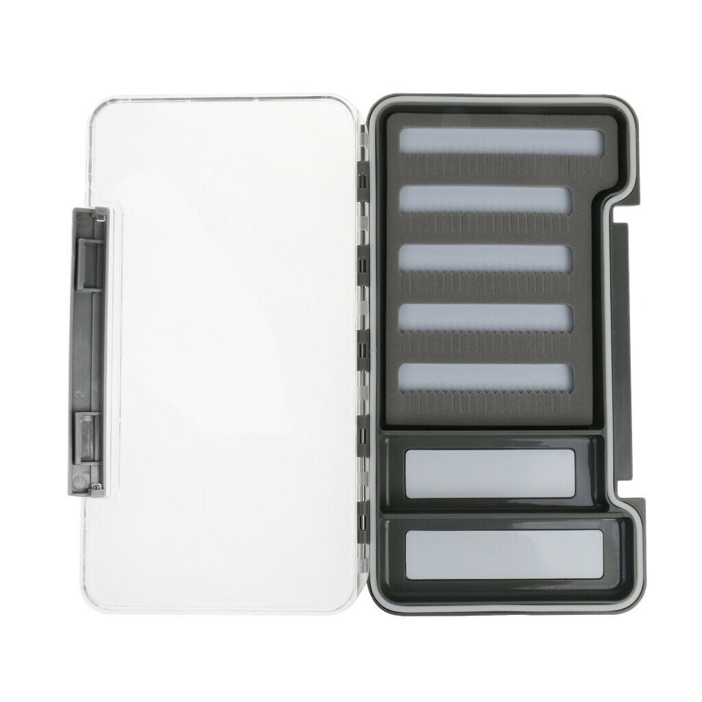 Pocket Size Fly Box Slot Foam Fishing Box Storage Spinners Hooks