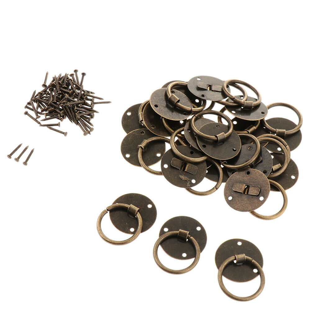 20 Pcs Chinese Style Copper Zinc  Pulls Drawer Cabinet