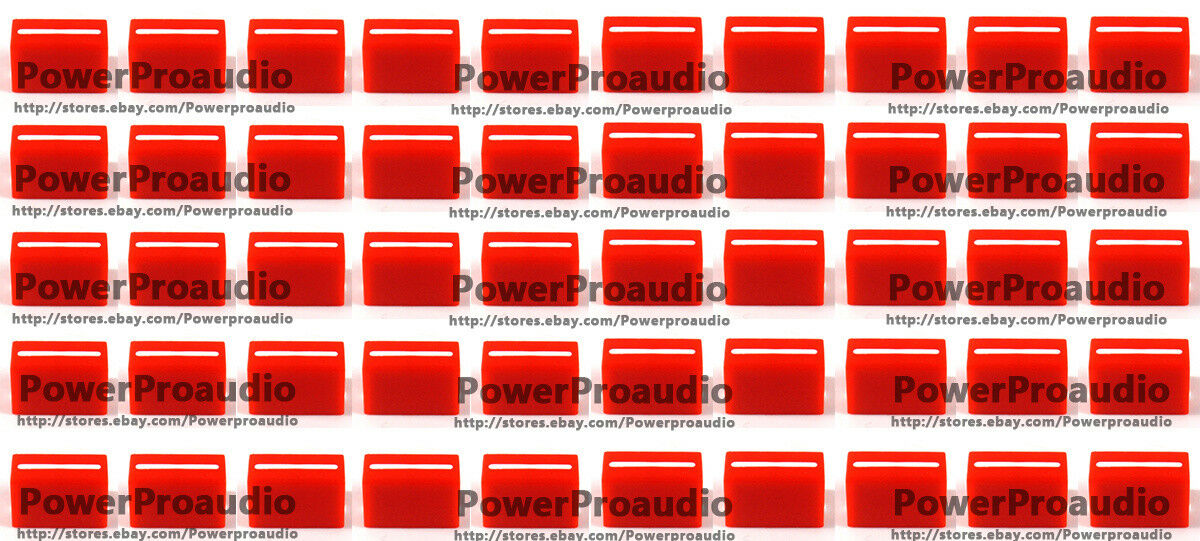 50pcs Channel Crossfader Fader Cap Knob For RANE 57 TTM57 TTM57sl TTM57mk2（RED）