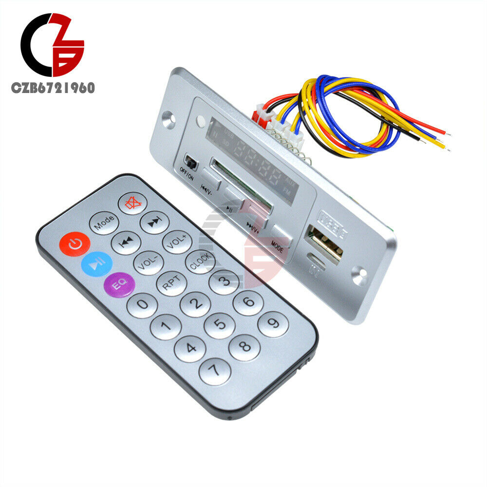 Mini 5V MP3 Decoder Board Bluetooth Controller Remote Amplifier 2*3W 3.6-5V