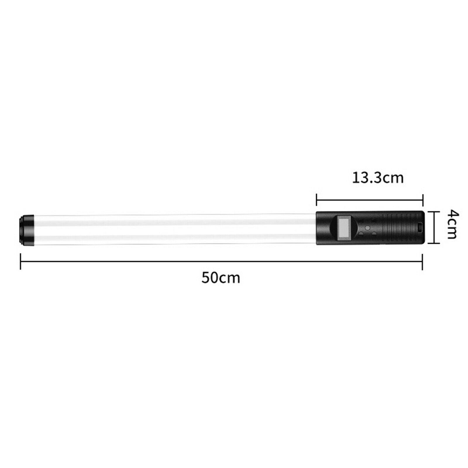 Handheld Colorful LED Fill Light Wand Rechargeable Tube Lights 3000K-6500K