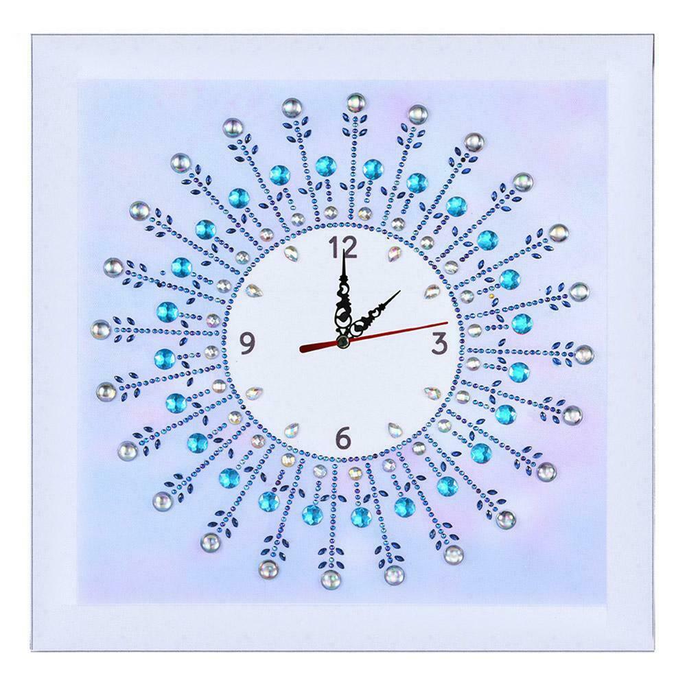 DIY Special Shaped Diamond Painting Sun Flower Wall Clock Craft Home Decor @