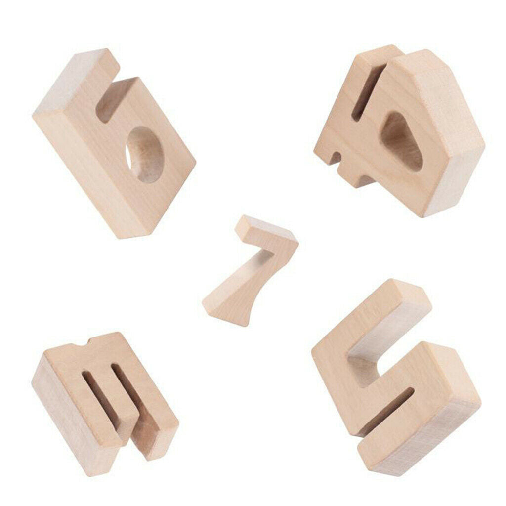 Wooden Educational Building Blocks 1-10 Math Number Block Stacking Toys