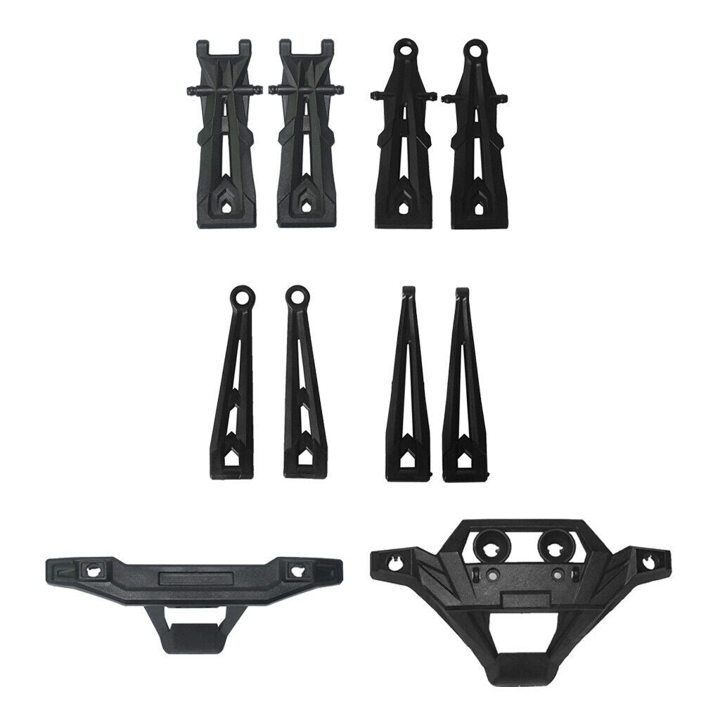 Lower Upper Arms Bumpers Set for 1/10 Xinlehong 9125 RC Car Spare Titanium
