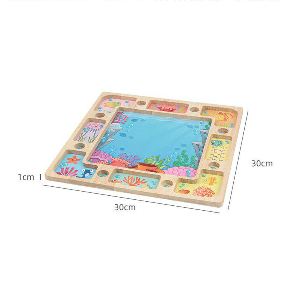 Early Educational Montessori Toys Clip Beads Game for 3+ Year Olds Baby Kids