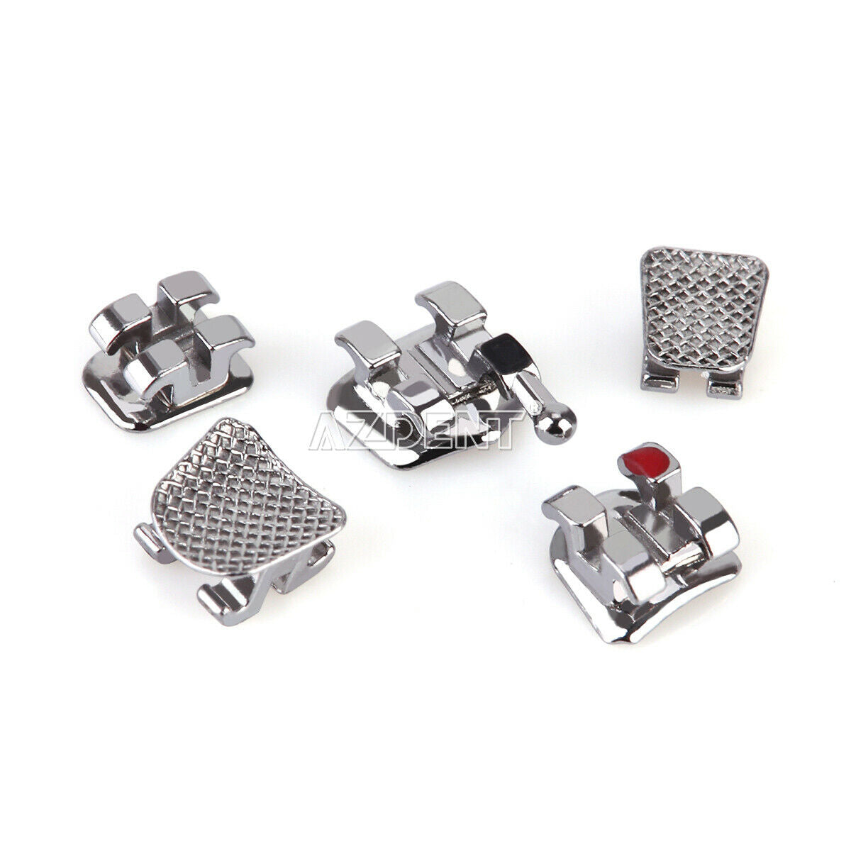 100xDental Orthodontic Brackets Standard Roth Slot.022 3 Hooks AZDENT