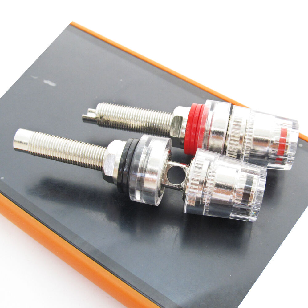 10pcs High Quality Nickel HiFi Amplifier Speaker Terminal Binding Post 65mm Long