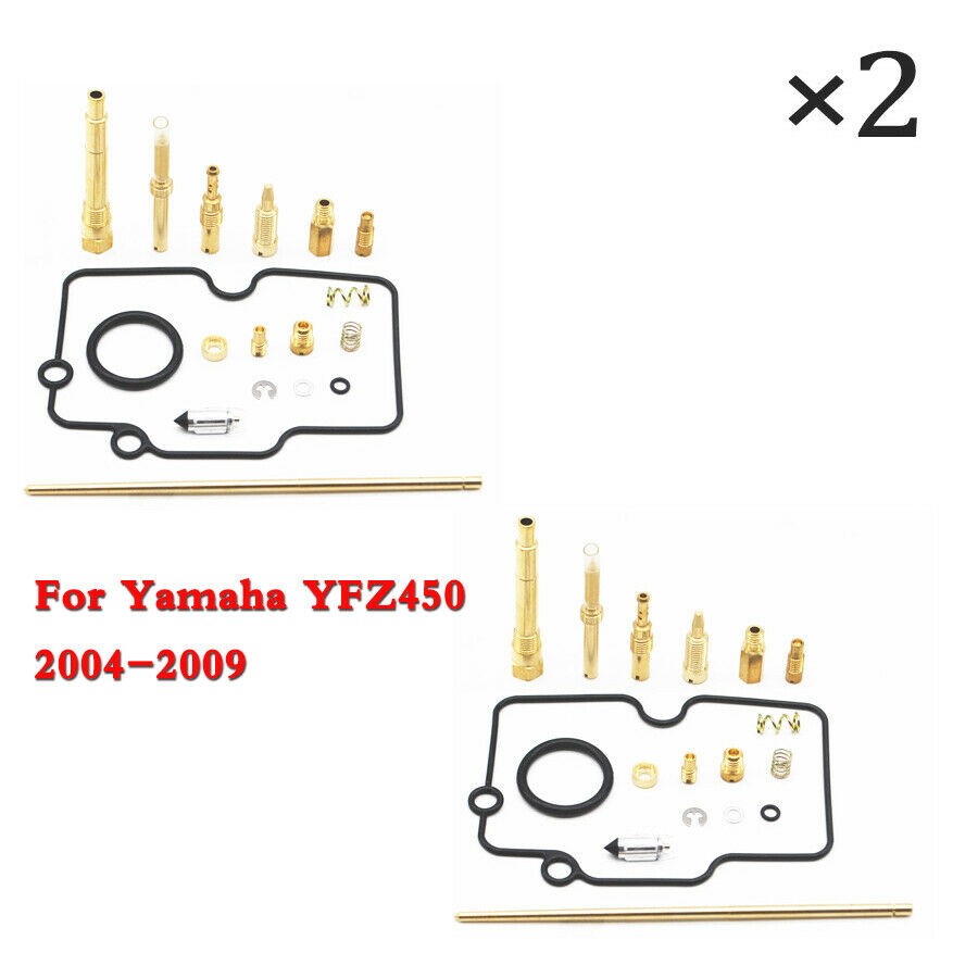 For Yamaha YFZ450 2004-2009 Replacement Carburetor Carb Repair Rebuild Kit 2x