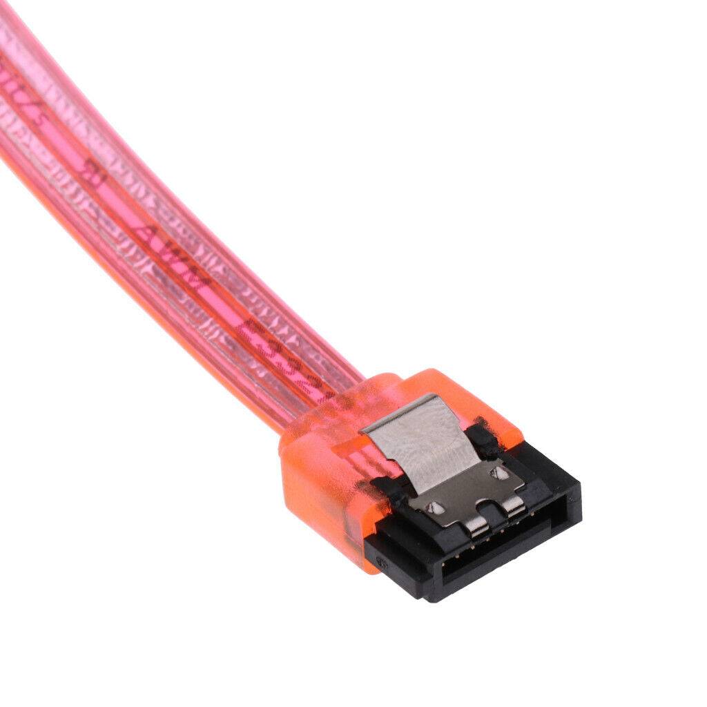 SATA Cable III 6Gbps HDD SDD Data Cable with Locking Latch 10 Inch for SATA HDD,