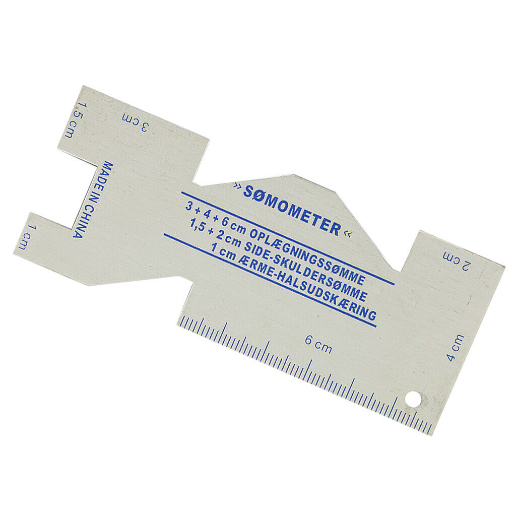 Metal Sewing Measuring Gauge Ruler for Tailor Dressmaker Cutting Fabric Quilting