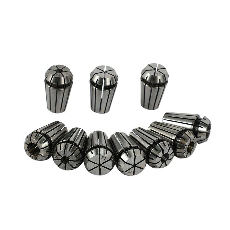 10Pcs/Set Ultra Precision ER16 1-10MM Sp Collet Set For CNC Milling Lathe ToolY5