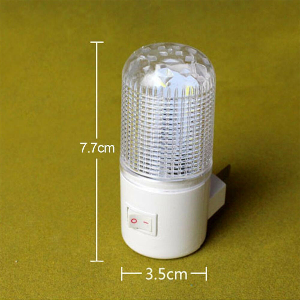 LED Night Light Bedside Lamp Wall Mounted US Plug 4LED Bedroom Lighting Bulb HOT