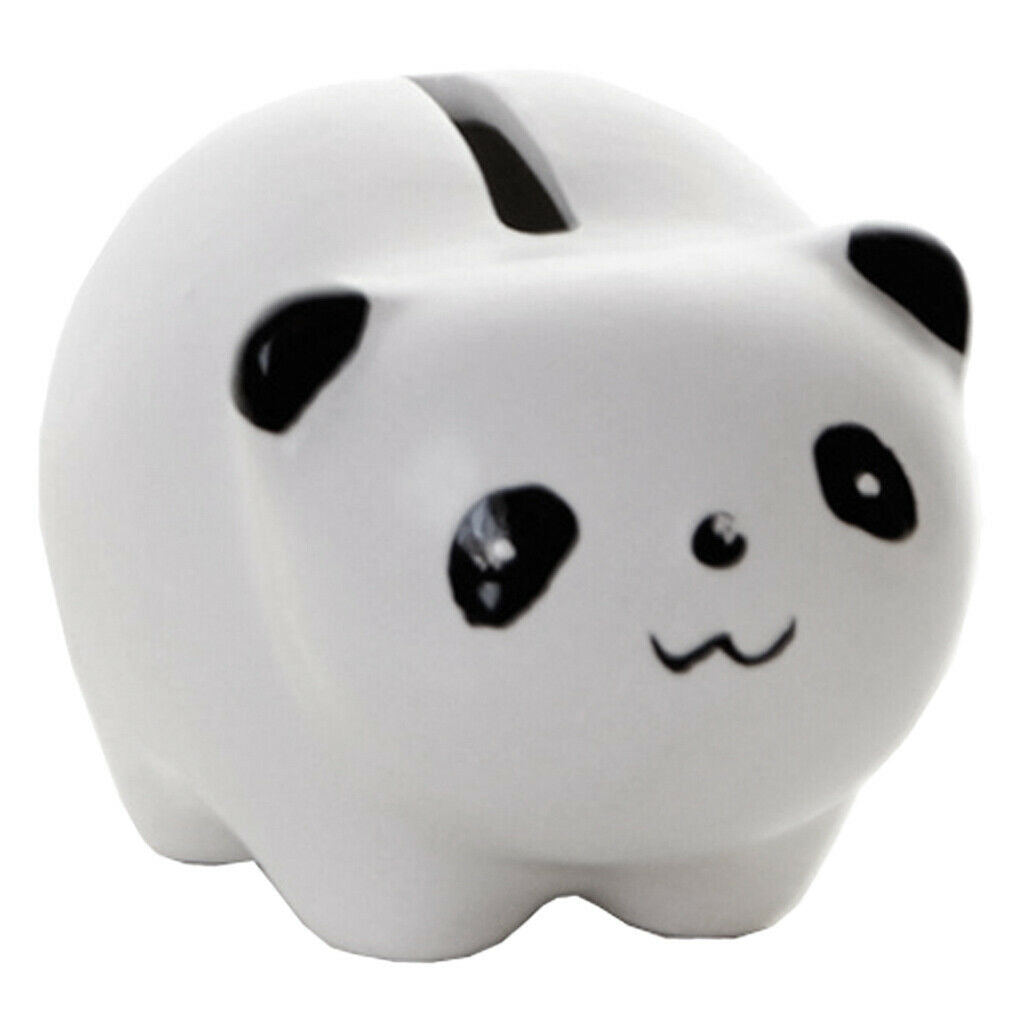 Cute Cartoon Animals Design Ceramic Money Saving Bank White Panda