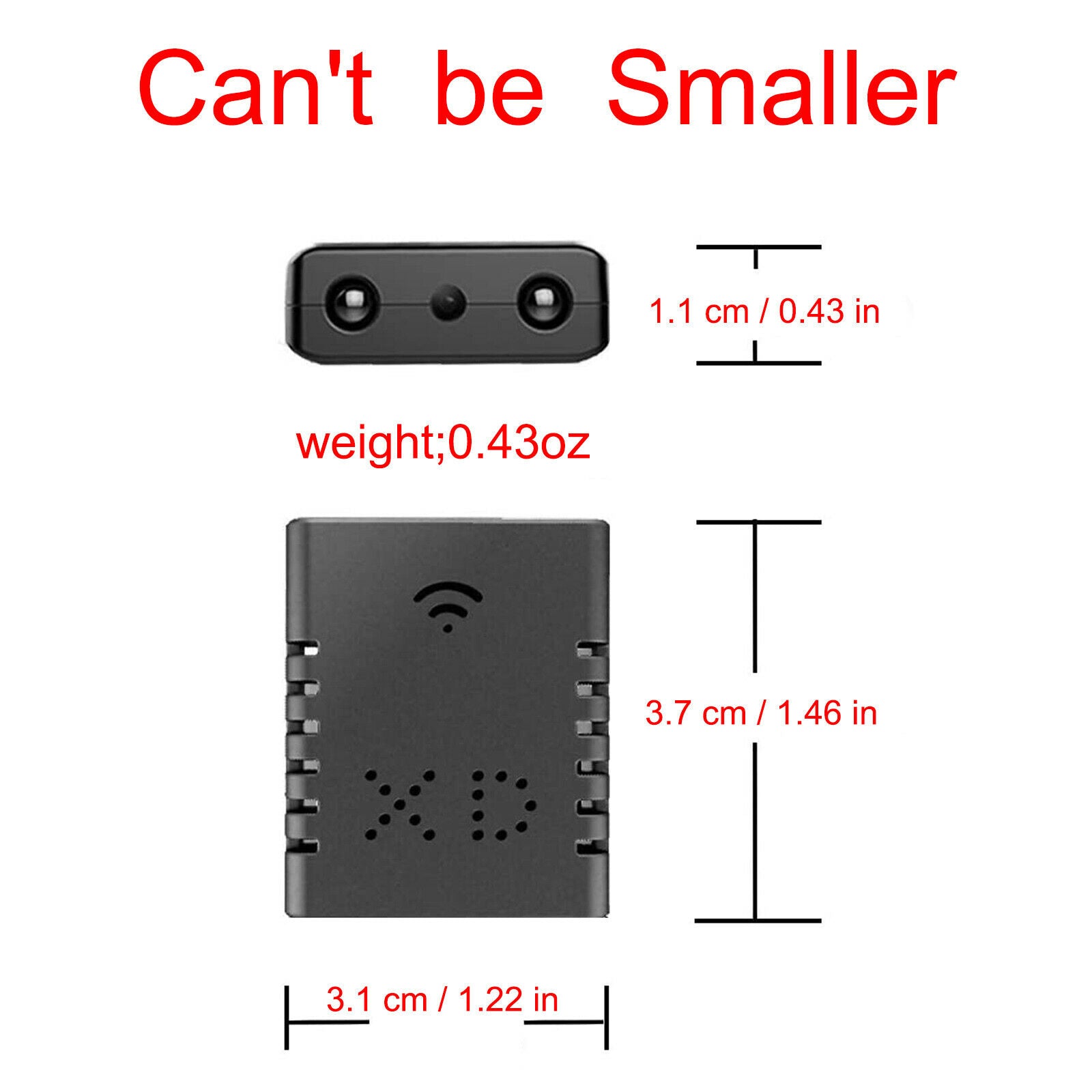 Mini Hidden Spy Camera Wireless Wifi IP Home Security 1080P HD DVR Night Vision
