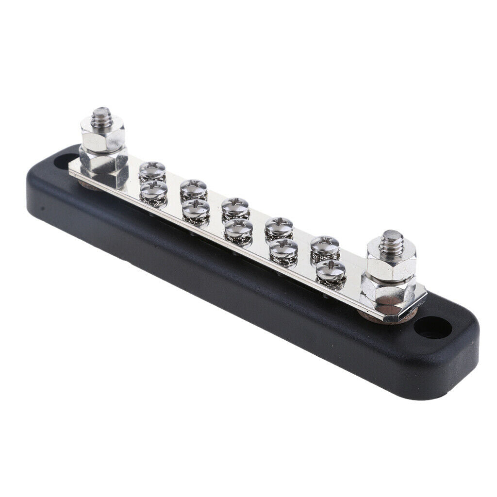 12V/24V Universal Power Distribution Buss Bar 10x4mm Screws 100A-Rated Solar