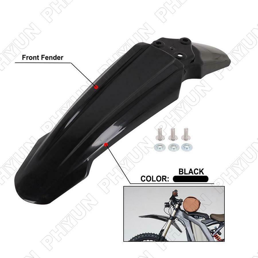 Front Fender Mudguard Cover Protect For Sur-Ron Motorcycle Black Quality Plastic