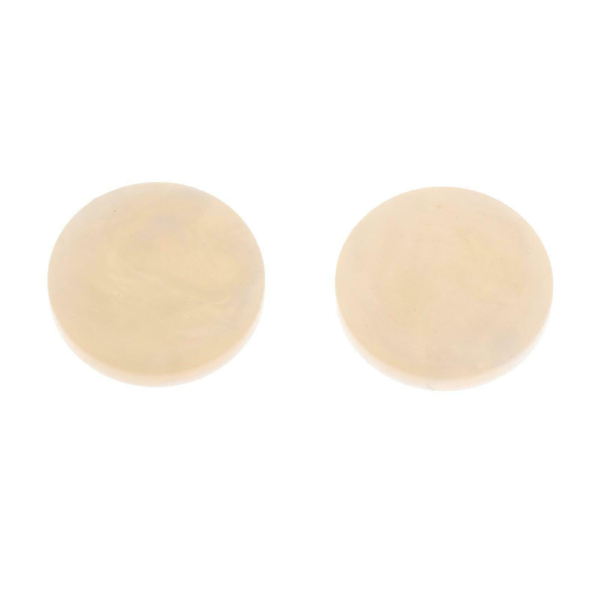 100 pack Trumpet Valve Finger Key Buttons Inlays for Trumpet Repairing Beige