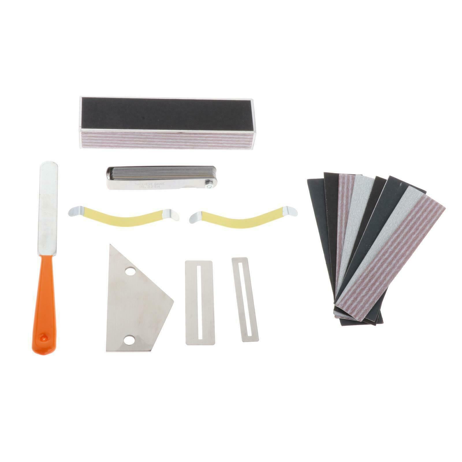 Guitar Luthier Tool Set Leveling Bar Sanding Paper Guitar Accessory
