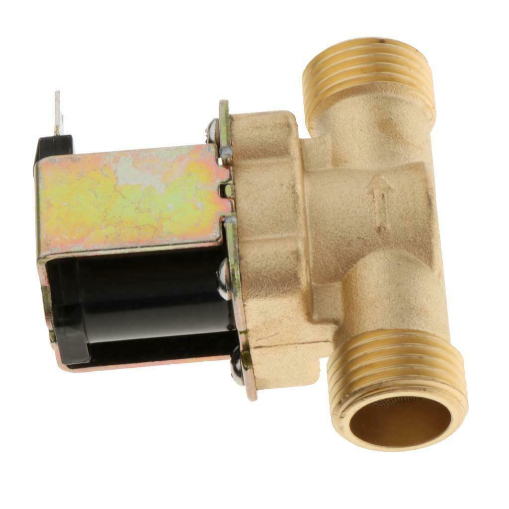 2pcs Electric Solenoid Valve Normally Closed Valve for Water DC12V Inlet