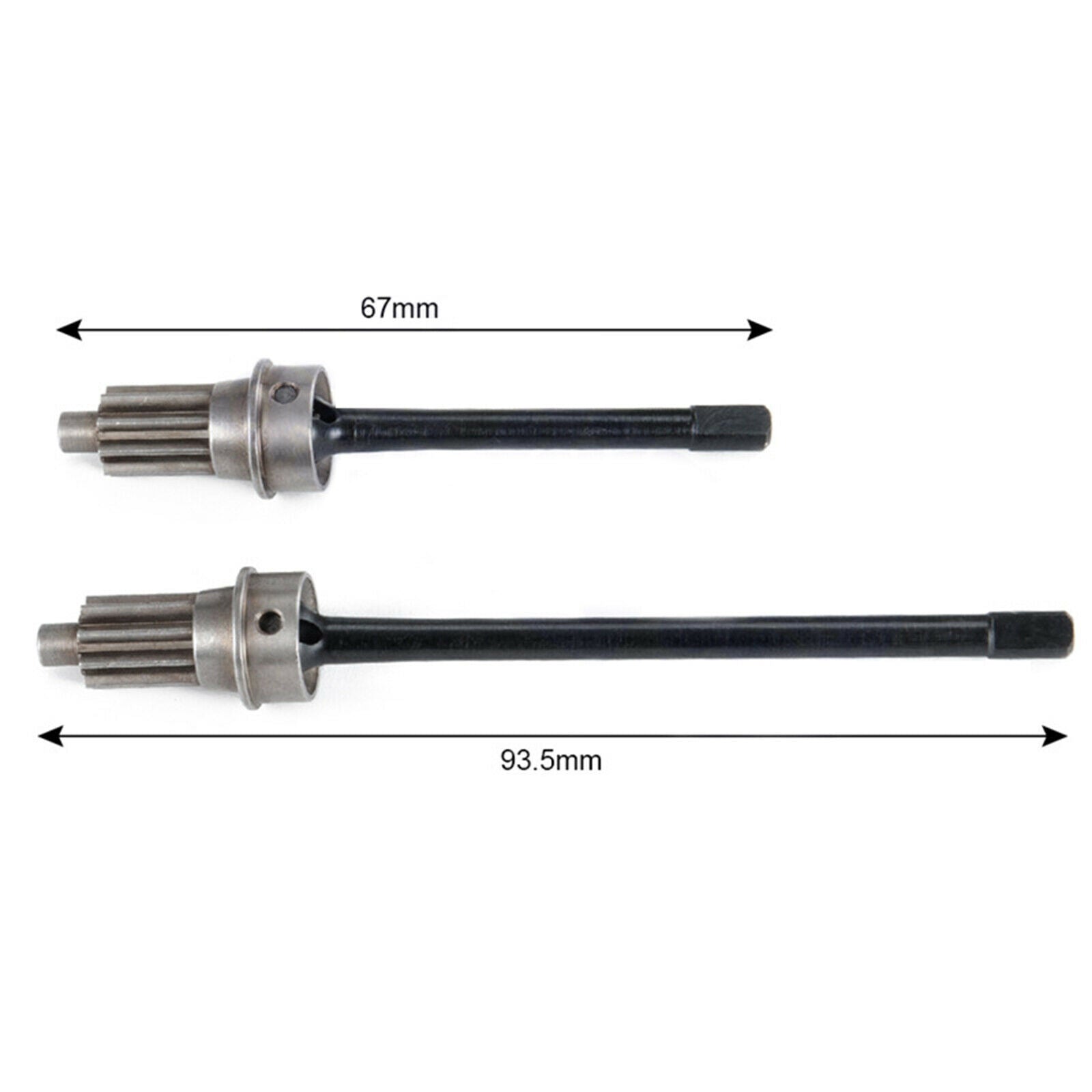 For 1/10 TRX-4 RC Car 1 Pair Alloy Metal Front Axle CVD Drive Shafts  Parts Kit