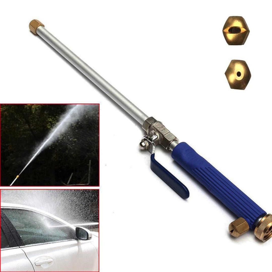 Aluminium High Pressure Power Car Washer Spray Nozzle Water Gun Hose 46cm/18''