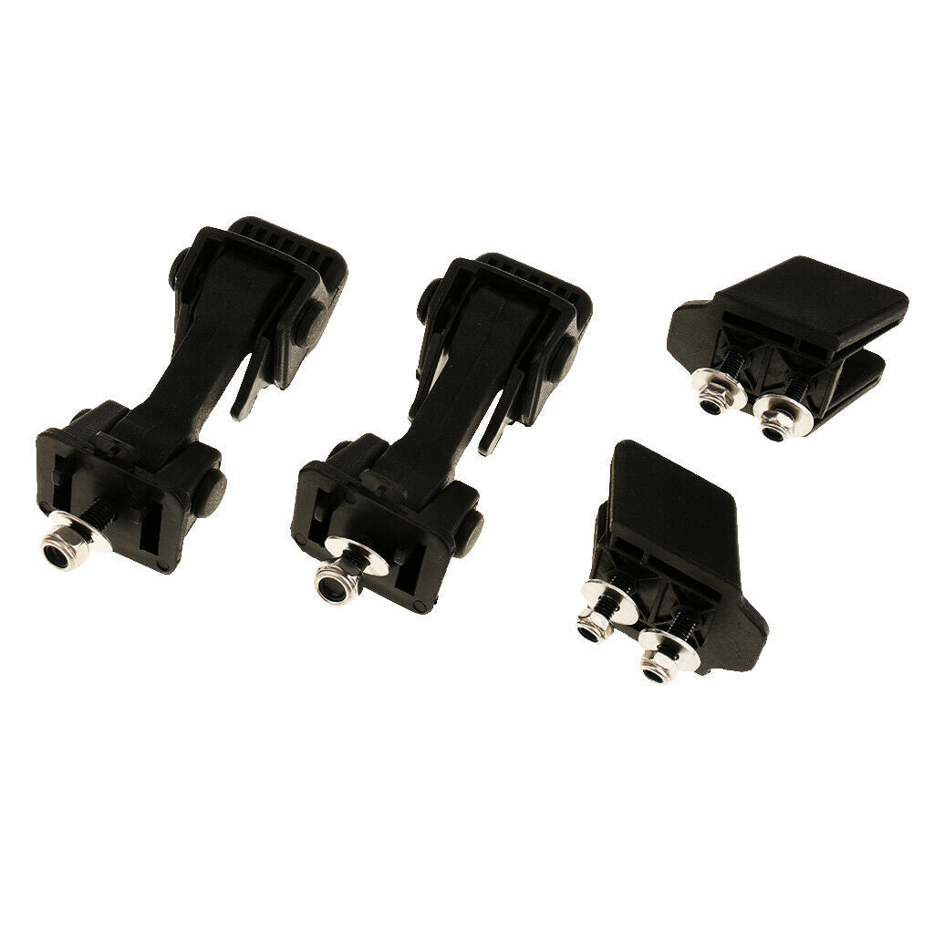 Pair Metal Locking Hood Lock Catch Latch Kit For Jeep Wrangler TJ 1997-2007