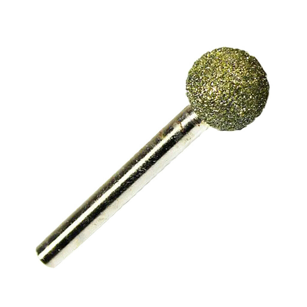 46 Grit Round Diamond Grinding Head Spherical Points Coated Burrs Tools 16mm