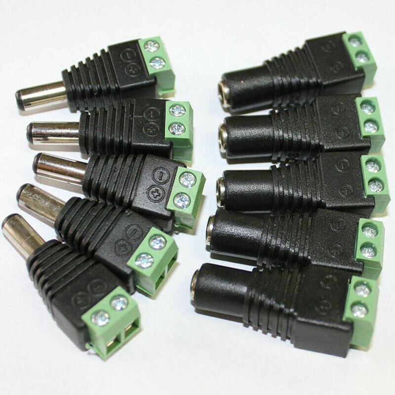 12V 10X DC Power Supply Plug Adapter Connector for 5050 3528 LED Strip Li.l8