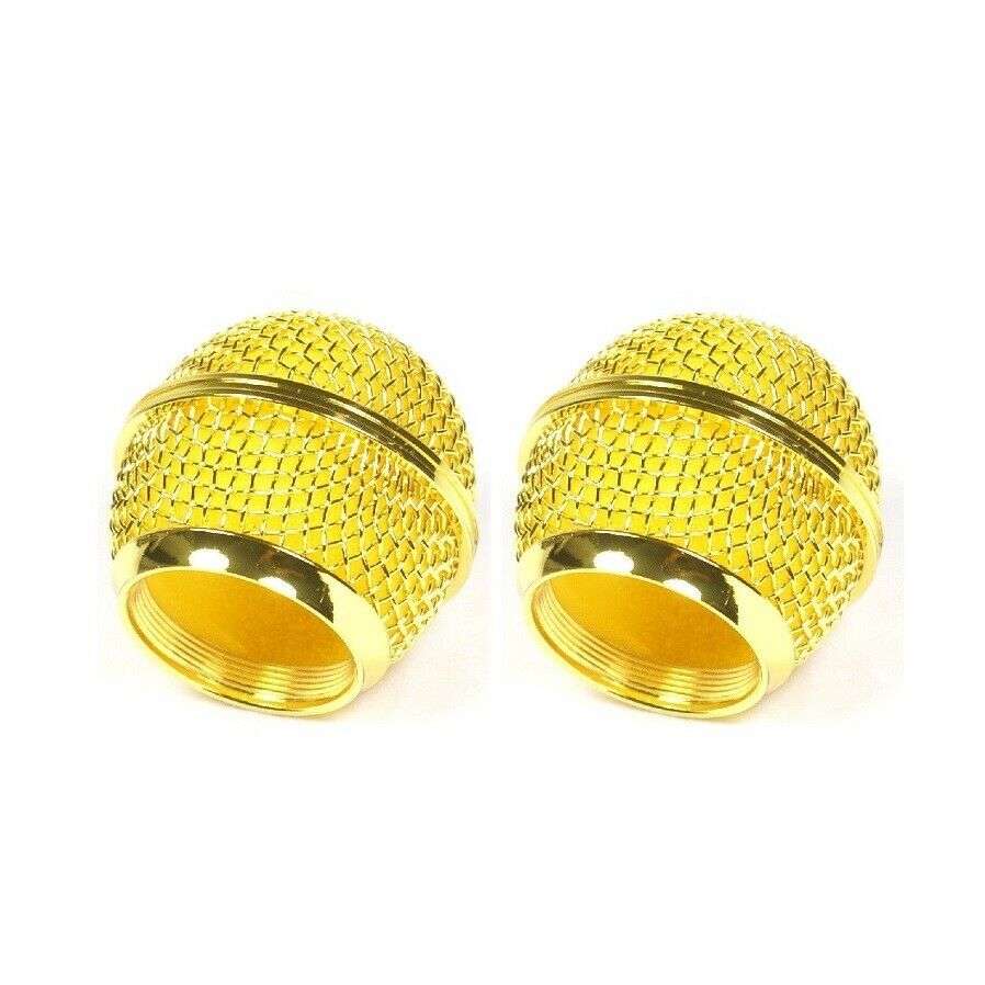 Ball Head KTV Microphone Grille Golden For shure Vocal Mic Handheld SM58 Beta58A