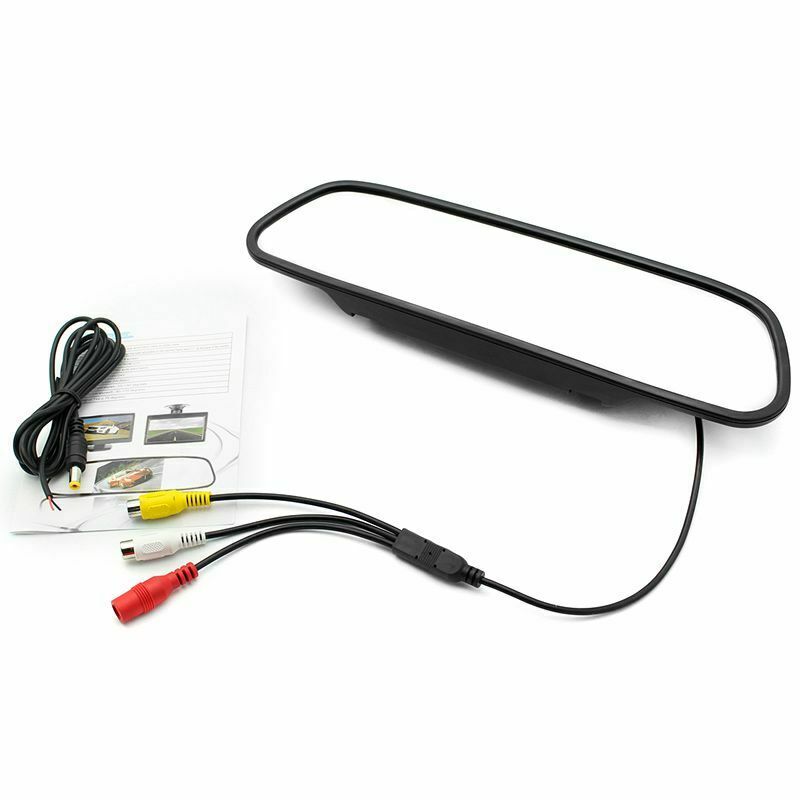 5 inch Digital Color TFT 800x480 LCD Car Parking Mirror Monitor 2 Video Input I8